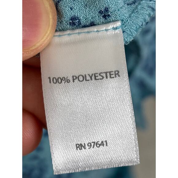 J.Jill Women’s L Blue Floral Sleeveless Maxi Dress Weaver Collection Pull Over - Picture 5 of 6